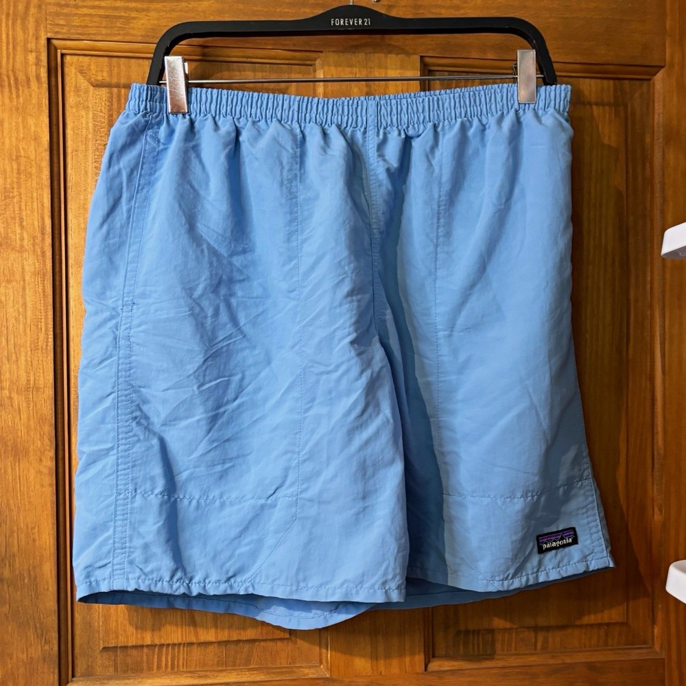 Patagonia Men's Baggies Longs 7" Shorts Blue Swim Trunk Board Shorts Size L